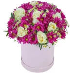 Цветы в коробке Очарованная любовь